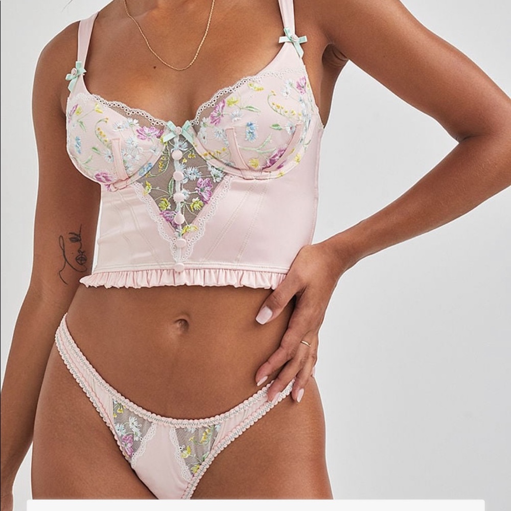 For Love and Lemons Midsummer Floral Bustier